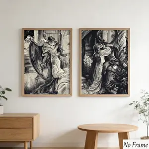 2pcs Acotar Romantic Novel Series Posters, Fan Art Prints, Nissa & Kaisa Wall Decor, Ideal Gift for Fans, Literary Merchandise