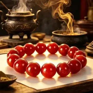 Red Crystal Agate Energy Bracelet