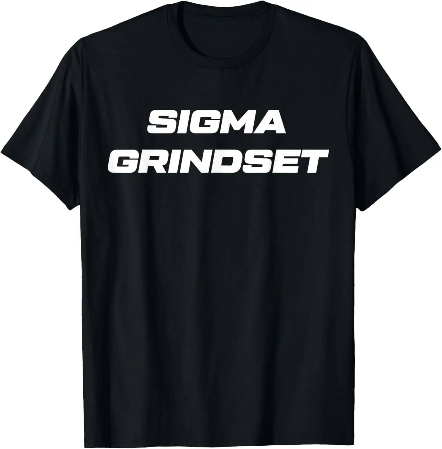 Aesthetic Sigma Grindset Cool Loner Wolf Sigma Male Meme T-Shirt Pure Cotton Graphic Tees Menswear Top: Gifts for Men & Women, Natural, Shortsleeve