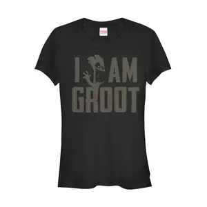 Juniors Womens Marvel Guardians of the Galaxy Groot Wave T-Shirt