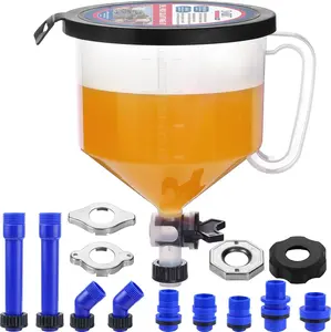 SMART JERRY - Coolant Bleeder Kit, Universal Radiator Burping Funnel, No-Spill Coolant Funnel, Flush Kit