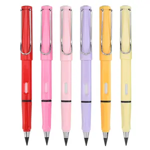 6pcs Inkless Pencils Eternal, Everlasting Pencil Replaceable Head, Infinite Pencil, Technology Unlimited Writing Eternal Pencil No Ink, with Replaceable Graphite Nib Pencil