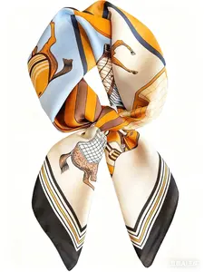 Women's Lightweight Fashion Neck Scarf, Comfortable Daily Accessory, Stylish Head Wrap for Everyday Use, Reusable Bandana Scarf