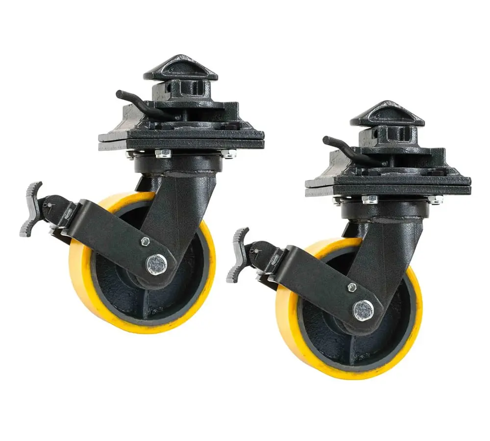 (2 Pack)  ISO Shipping Container Caster Wheels (Single Wheel), 6600 lbs WLL / per Wheel