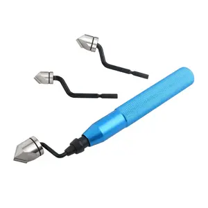 4- Deburring Tool Set for 5/16" 3/8" 5/8" AC Copper Lines, Manual Rotary Chamfer Tool with 360?  Heads