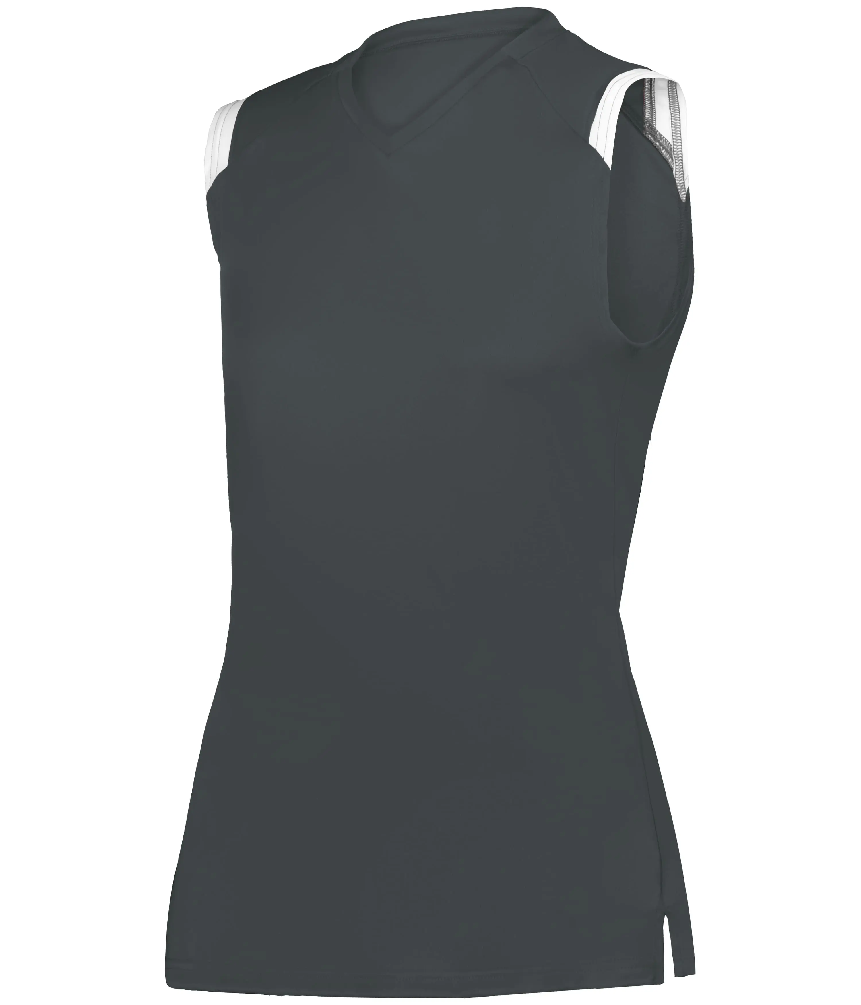 Women's Sleeveless Fitted Polyester Softball Jersey - Ladies on the Rise Style, Moisture-Wicking, Tag-Free, Anti-Odour, Available in S, M, 2XL, 3XL for Sports Wear, Plain