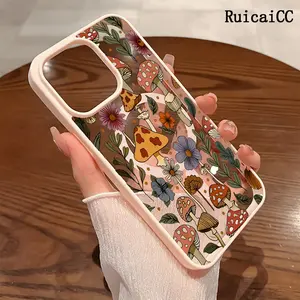 Premium Magnetic Phone Cases for iPhone11/12/13/14/15/16//17/Air/promax/Plus Cartoon Forest Mushroom y2k cased MagSafe Ready, Anti-Fall, Springtok and Ultra-Thin Design | Perfect for Everyday Use Screen Protector Resistance
