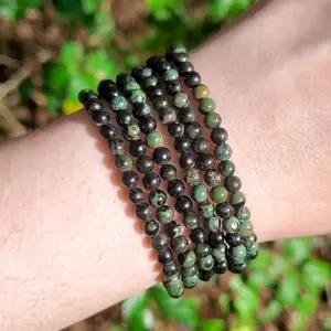 Kambaba Jasper Bracelet - 4mm, Handmade, Natural Crystals, Custom Sizes