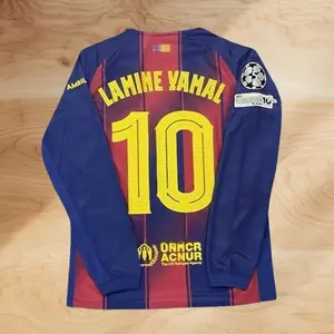 25 26 Home Yamal 10# Long Sleeve Soccer Jersey Fans Version