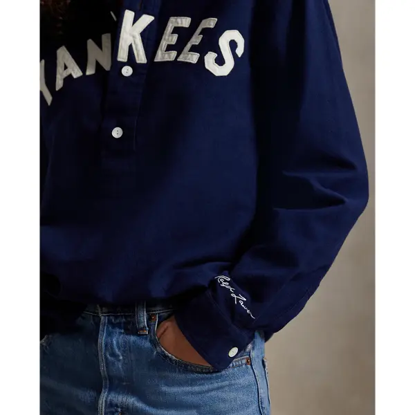 Polo Ralph Lauren - Yankees Chamois Shirt - TikTok Shop