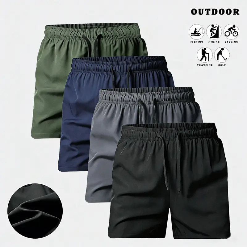 Men's Athletic Shorts Lightweight Non-Stretch Workout Running Basketball Soccer Waistband Quick Dry Training Shorts Suitable for Sports & Casual Wear Gym Shorts