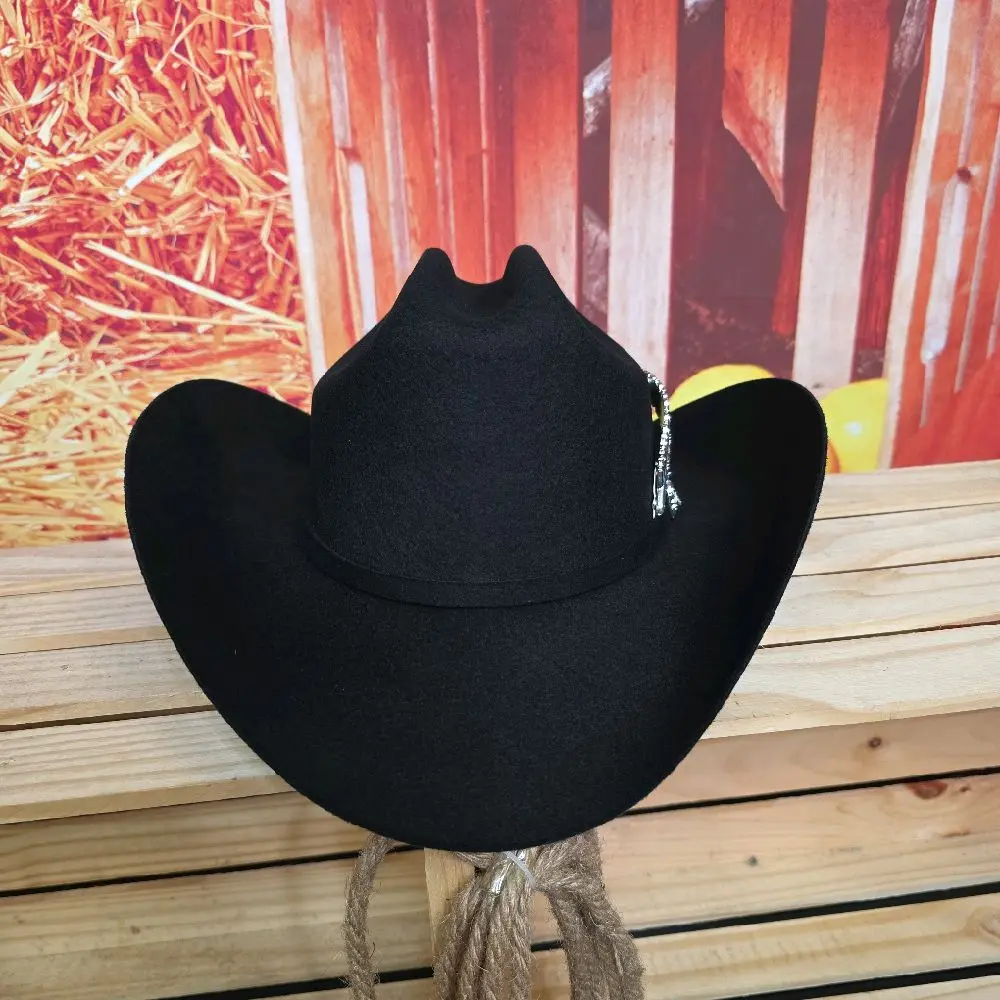 Texana Montero 100X Marlboro-Style Small-Cup Hat with 3.5-Inch Brim, Black Color