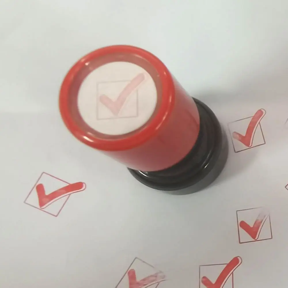 Teacher Grading Stamp, Ink Correct Answer Seal, Office Supplies for Teachers, Homework Correction Tool, 1 Piece Rubber Stamp