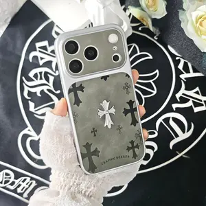 suitable for both men and women.MaxFeatures an ultra-slim design, leather material, and drop protection. Stylish and Compatible with iPhone 17/16/15/14/13/Pro/Premium Leather Cross-Pattern Phone Case