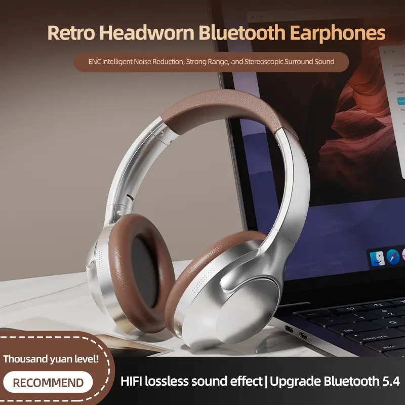 Wireless Over Ear Headphones Bluetooth Stereo Headset Lightweight Foldable Soft Memory Foam Long Battery Life Noise Isolation Office Work Gym Workout Airplane Travel Daily Music For Adults Men Women Compatible iOS Android PC Audio