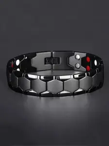 Punk Style Hexagonal 4-in-1 Magnetic Bracelet, Fashionable Element Energy Jewelry for Men & Women
