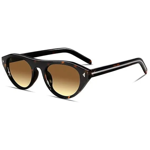 Vintage Oval Cat Eye Sunglasses Narrow Frame UV400 Protection for Women LJCZKA Retro Oval Cat Eye Sunglasses for Women 90s Trendy  main image 4