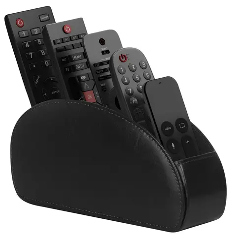 Remote Control Holder, PU Leather Remote Control Box for Desktop Storage, Desk & Drawer Organizer for Home Storage, Desk Accessories, Desk Gadgets, Office Work Accessories