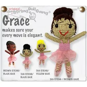 Grace the Ballerina String Doll Keychain 