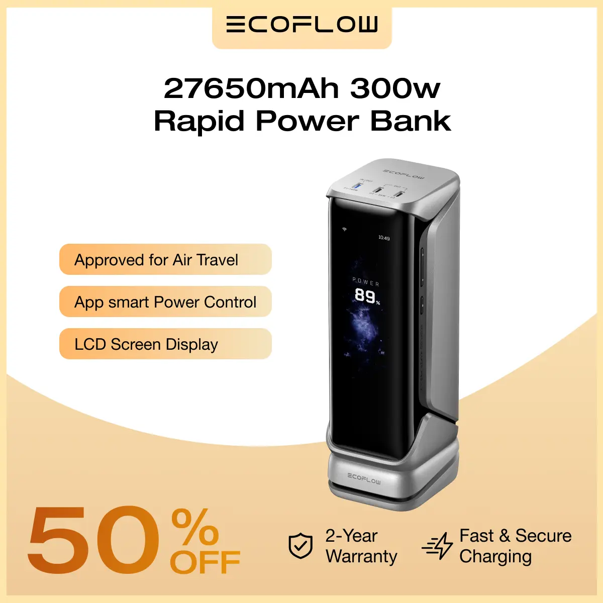 EcoFlow RAPID Pro X Power Bank (27,650mAh, 300W) - TikTok Shop