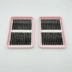 D Curl Lash Clusters 8-16mm, 2/4 Sets Fluffy Wispy DIY Eyelash Extensions, Natural Look Reusable False Lashes for Daily Makeup, Volume Individual Lashes