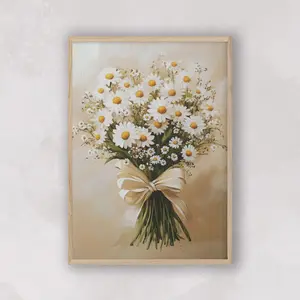 Vintage Floral Print, Flower Sketch, Botanical Farmhouse Décor, Spring French Country, Unframe