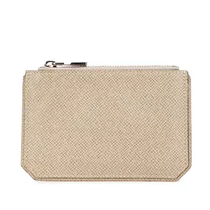 Pre-owned Louis Vuitton Calfskin Small Leather Goods Pochette Cle Taiga Leather Coin Case