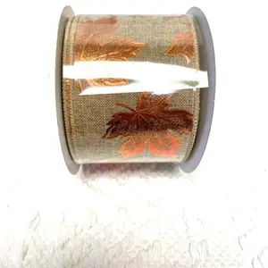 Copper leaf fall 2 1/2” x 10 yards