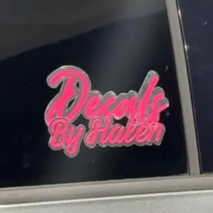 Decals By Halen - Script Logo Sticker for Cars and Vehicles