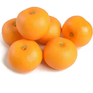 6 PCS Artificial Oranges Set Lifelike Realistic Fake Fruits for Home Party Kitchen Cabinet Decoration Supermarket Photography Props Fall Display