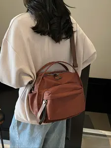 New Simple Lightweight Casual Bag Fashion Versatile Oxford Fabric Detachable Strap Convertible Shoulder Bags Women's Crossbody Shoulder Handbag Commuter Bag Crossbody Purse
