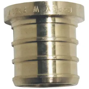 Conbraco APXP34 PEX Fitting Test Plug, 0.75 in. Brass Plug for Apollo PEX Pipe, New Construction, No Mess Household Appliance Part
