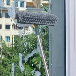 Five-In-One Electric-Free Cleaning Set with Tweezers, Stainless Steel Handle Bathroom Kitchen Floor Brush, Multi-Functional Gap Cleaner Tool