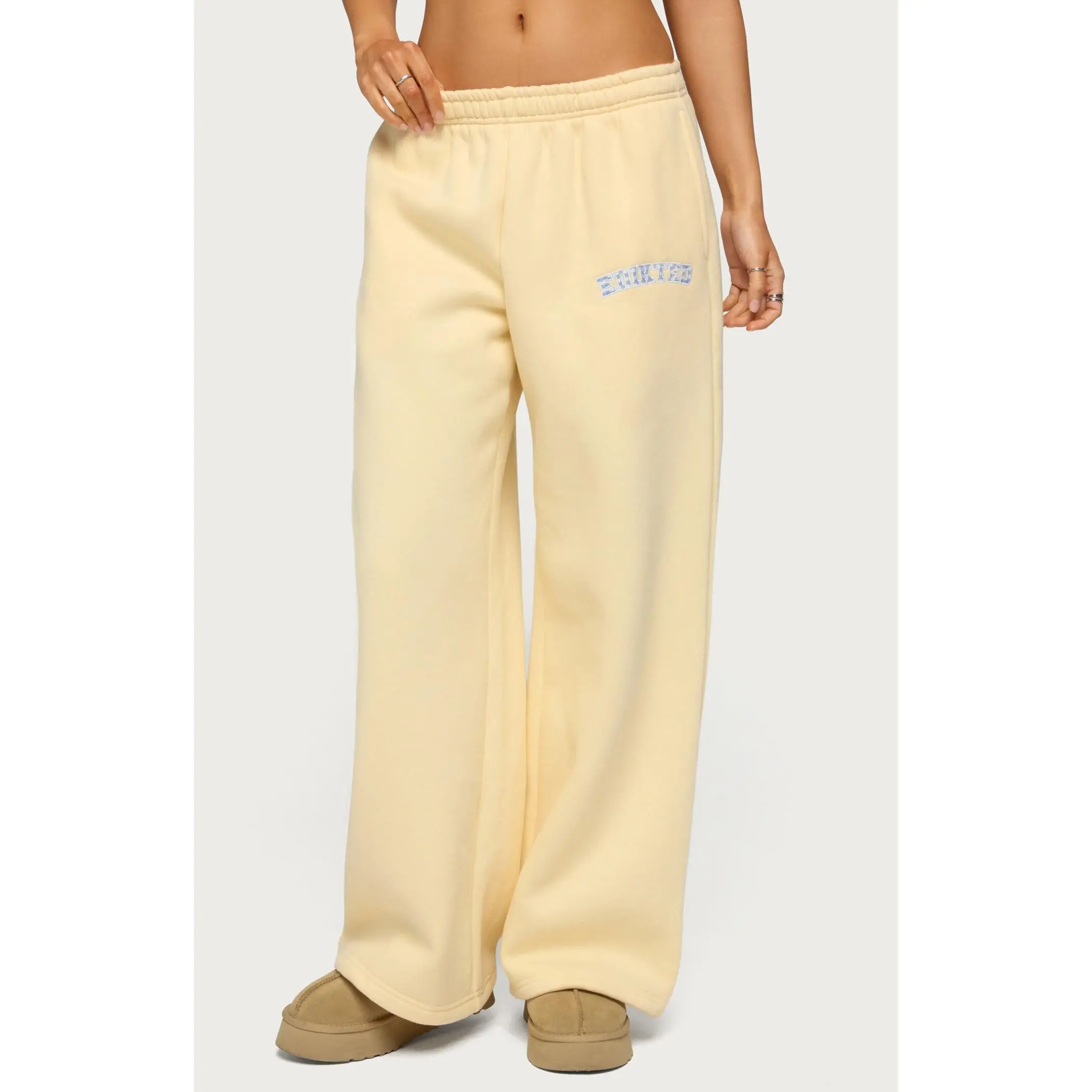 Edikted Women's Edikted Lover Wide Leg Sweatpants