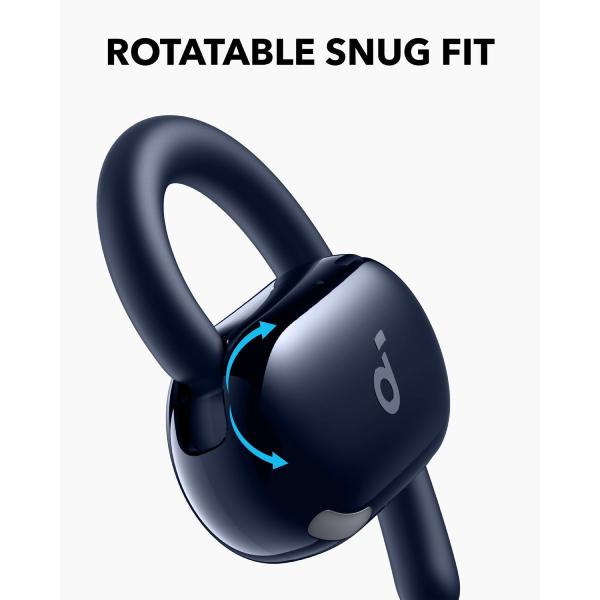 soundcore V20i by Anker Open-Ear Headphones, Adjustable Ear Hooks, Ultra-Comfort, Snug Fit, Powerful Sound, Clear Calls, IP55, 36H Playtime, Bluetooth 5.4 Wireless Earbuds, Multipoint Connection