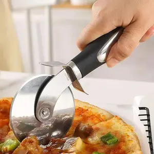Rolling Pizza Cutter Tool,3 Inch Diameter Sharp Blade,Non-Slip Ergonomic Handle