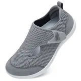 LeIsfIt Women's Wide Width Mesh Walking Shoes - Adjustable, Sporty Breathable, Minimalist, 0-Drop, Versatile Footwear for Diabetic, Arthritis - Travel Essentials, Shoes for Women, Minimalist Walking Shoes