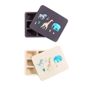 Bento Box Safari Warm Cream and Safari Faded Black Set