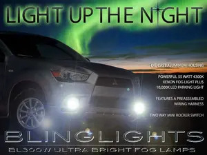 For 2011 2012 Mitsubishi RVR Xenon Halogen Fog Lamps Driving Lights Kit