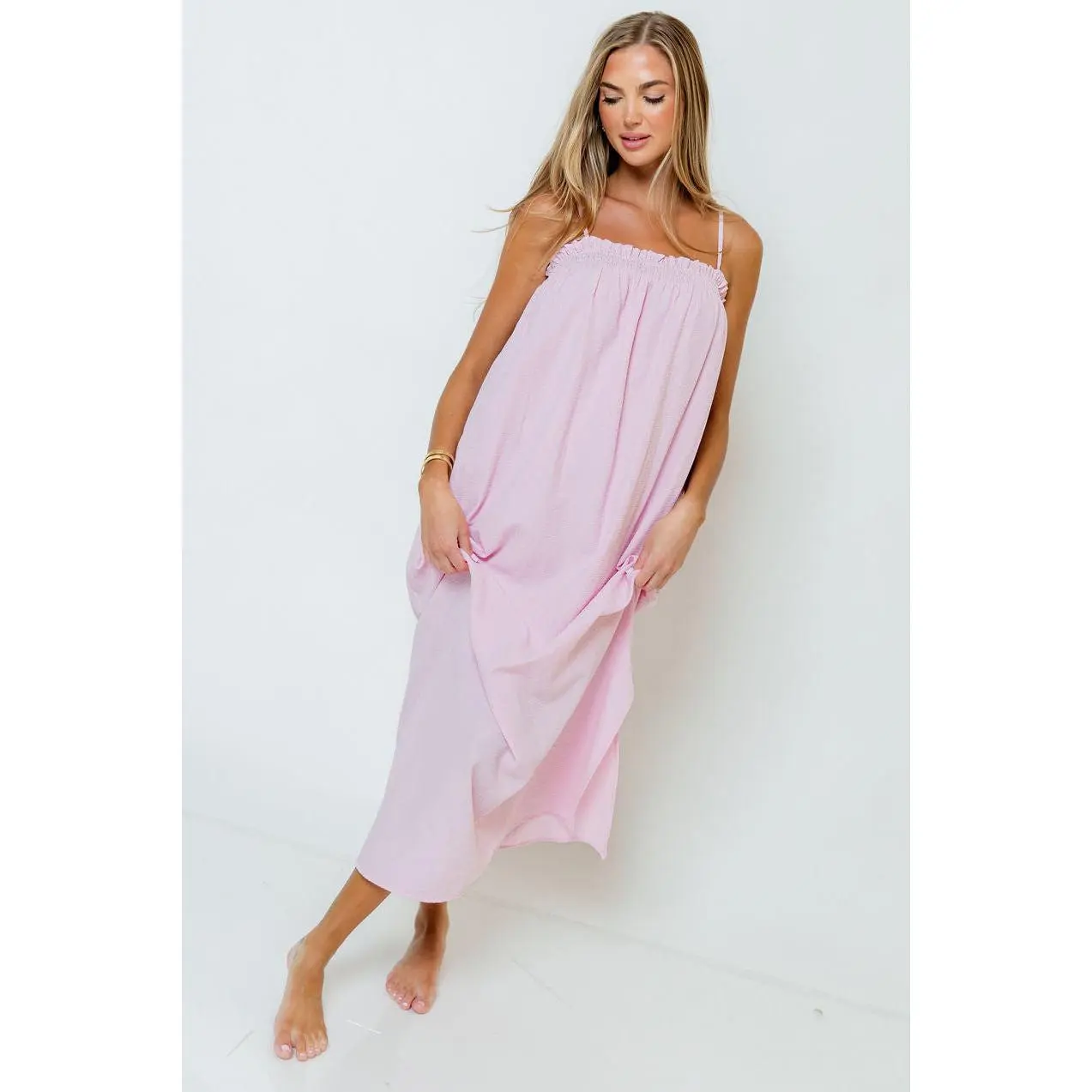 Emberly Dress in Blush/Pink
