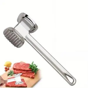 Stainless Steel Meat Tenderizer, Meat Hammer, Meat Tenderizer Tool, Kitchen Tool for Crushing Beef, Steak, Chicken, Pork, Kitchen Gadget