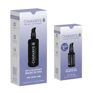 Chiavaye Personal Moisturizer & Lubricant – Long-Lasting Hydration & Comfort – Multi-Use Personal Care Formula – Water-Based, Non-Greasy, pH Balanced – Combo Pack 100mL and 30mL