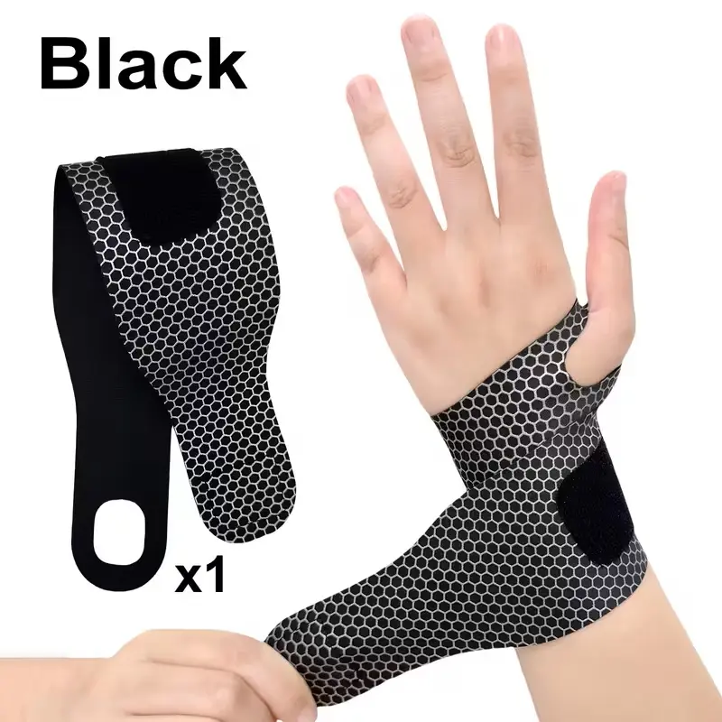Breathable Wrist Support Bracelet Unisex, Adjustable Elastic Sports Hand Strap, Wrist Compression Band for Daily Use, Office, Exercise, Fitness