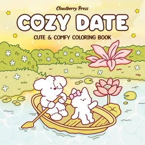 Cozy Date: Coloring Book for Adults and Teens Featuring Adorable Animal Couples in Cozy Hygge Moments for Relaxation