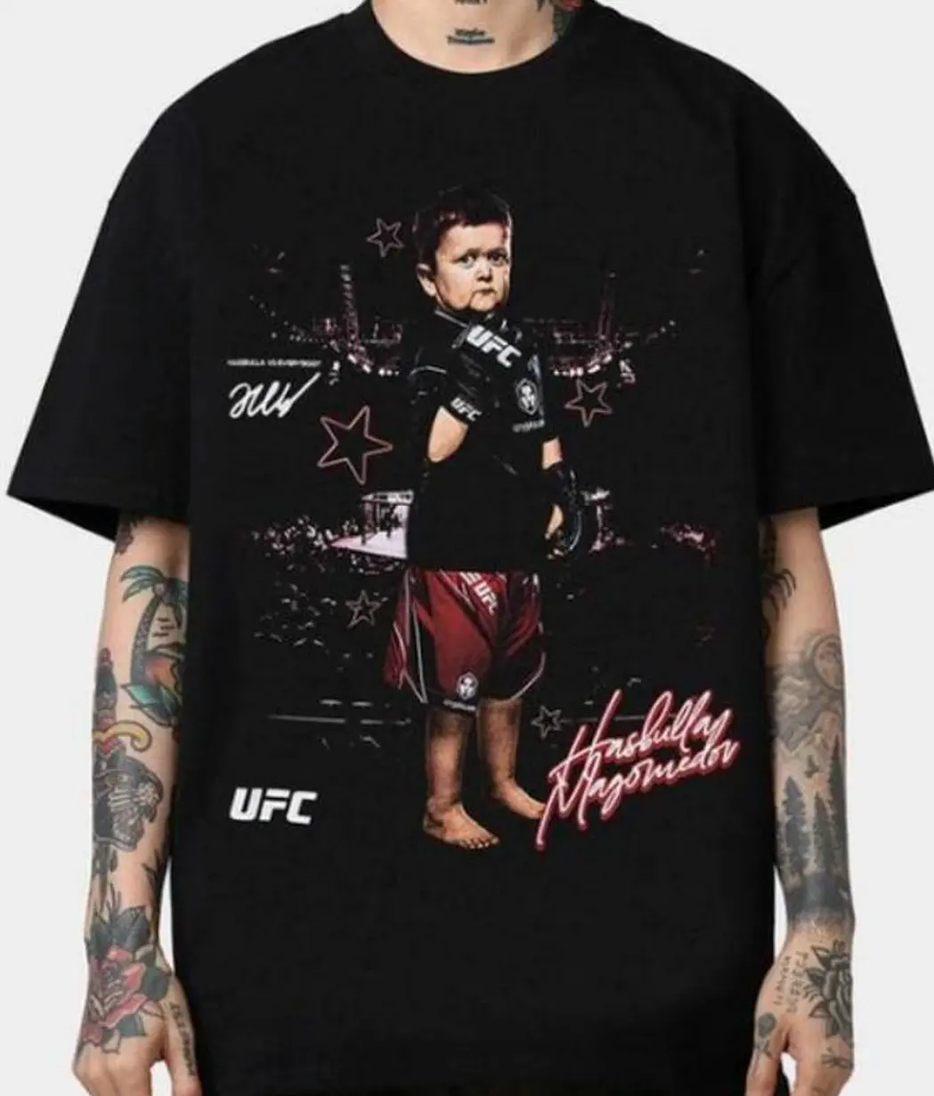 Vintage UFC Hasbulla Signature Graphic T-Shirt, UFC Fan Gift, Men Women Clothing, Menswear Womenswear Top, Unisex Shirt