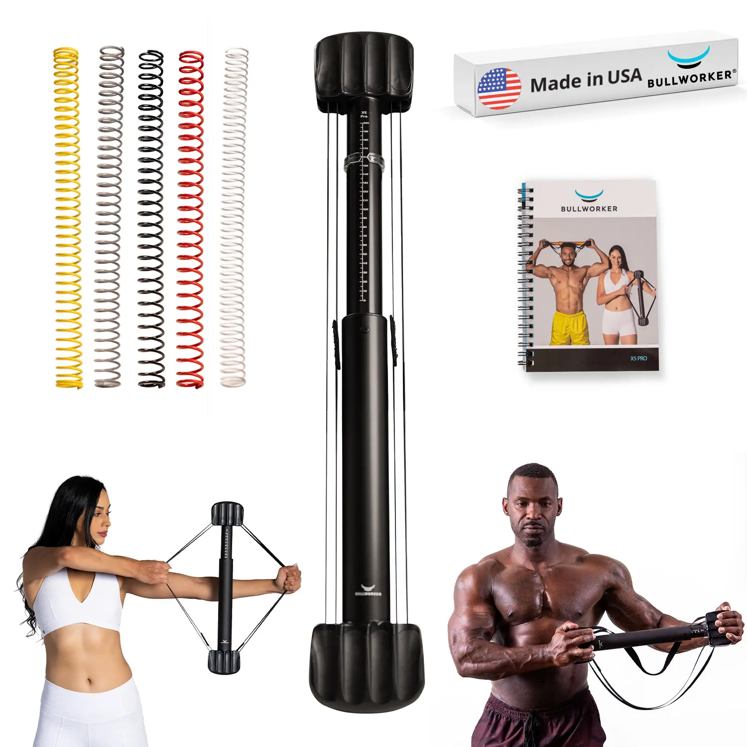 Bullworker X5 Pro 28" - Isometric Exercise Equipment, Strength Training Portable At Home Gym Equipment for total body fitness