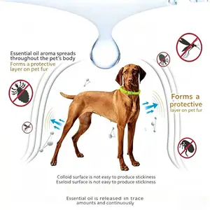 Cat and dog deworming collar, flea and tick removal with buckle, pet deworming collar Remover