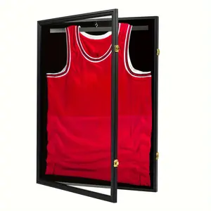 Champion'S Showcase: Large Shadow Box Display Case For Sports Jerseys And Memorabilia Preservation (1-pack)