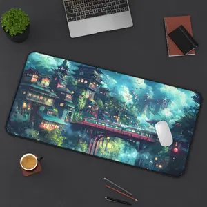 Spirit Realm Studio Ghibli Anime Desk Mat, Studio Ghibli Anime Mouse Pad, Keyboard Mat, Spirit Realm Manga Desk Mat For Computer Accessories, Gift For Gamer