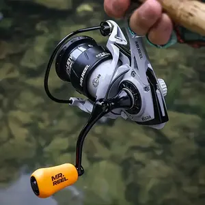 Spinning Fishing Reel - 5+1 Metal Bearings, Aluminum Spool, Interchangeable Handle, 5.2:1 Gear Ratio, 1500-2500 Series, 13.23LB Max Drag for Fresh/Saltwater, High-Quality Smooth Operation Reel